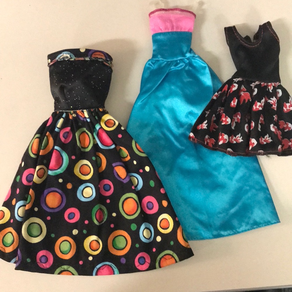 BARBIE BUNDLE: Barbie gowns and a casual dress